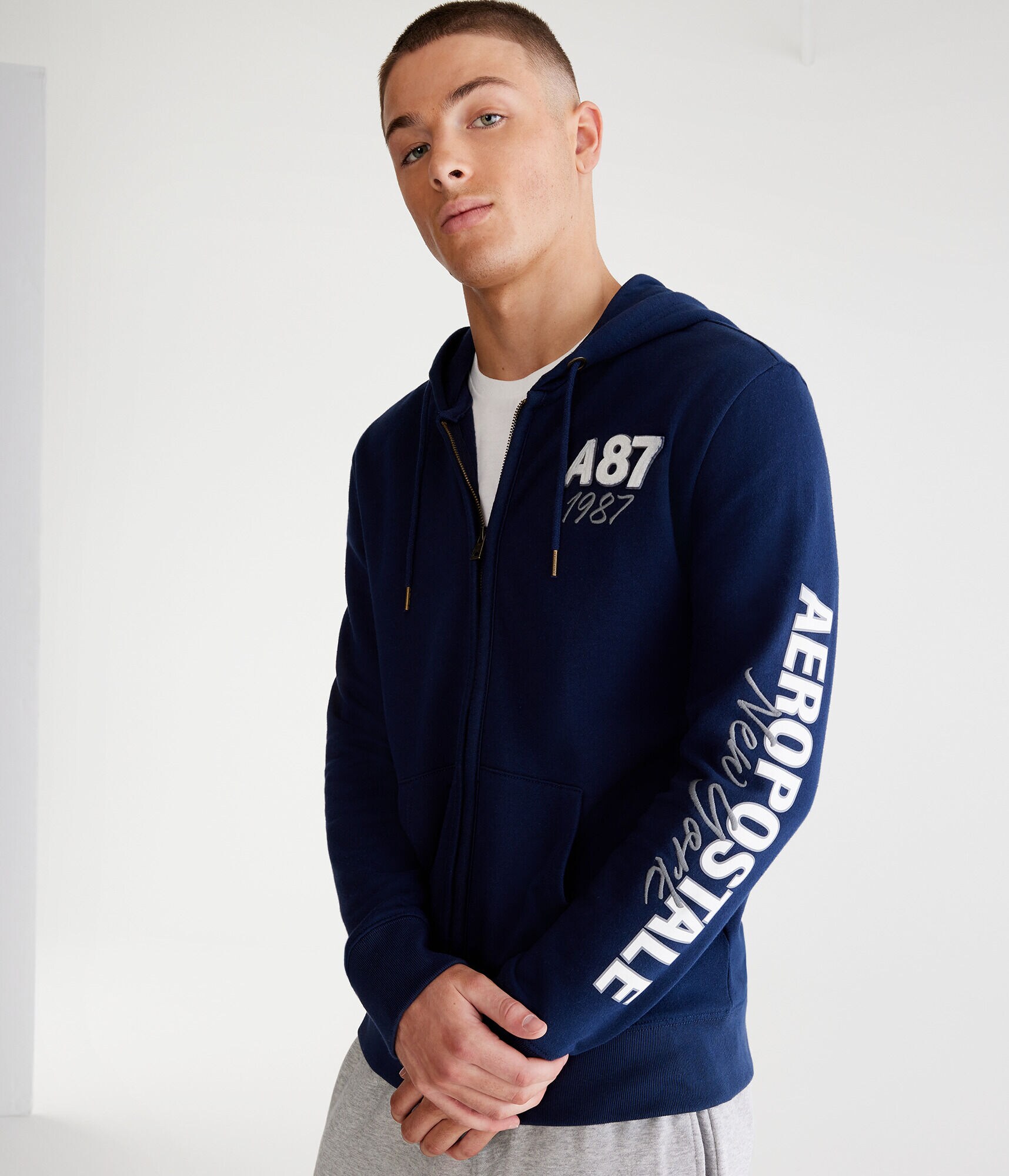 Aeropostale New York Heritage Full-Zip Hoodie