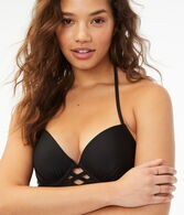 Cutout Longline Push-Up Bikini Top