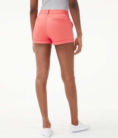 High-Rise Twill Midi Shorts High-Rise Twill Midi Shorts