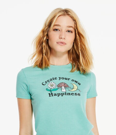 Create Your Own Happiness Graphic Tee Create Your Own Happiness Graphic Tee