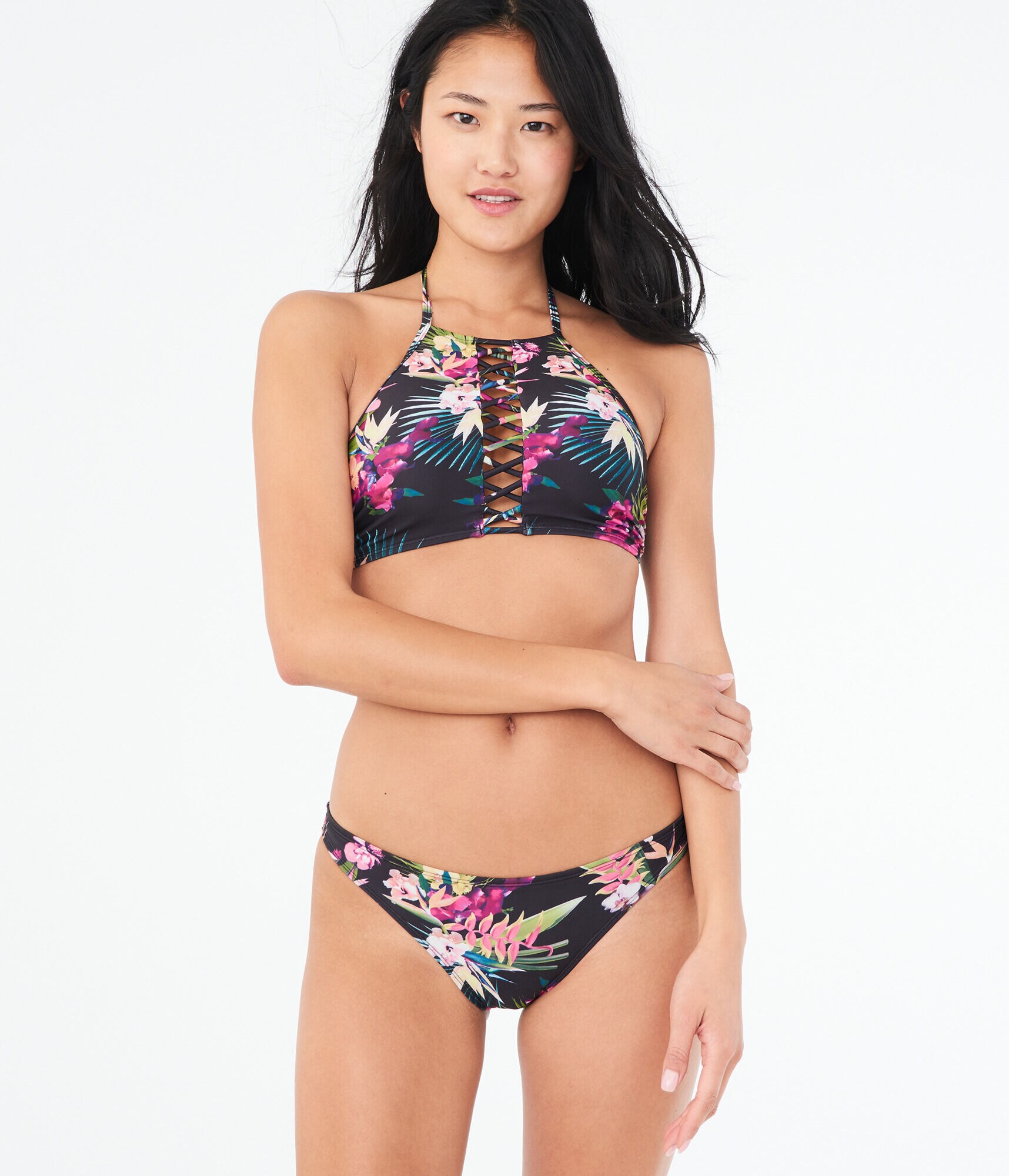 LLD Tropical Floral Bikini Bottom