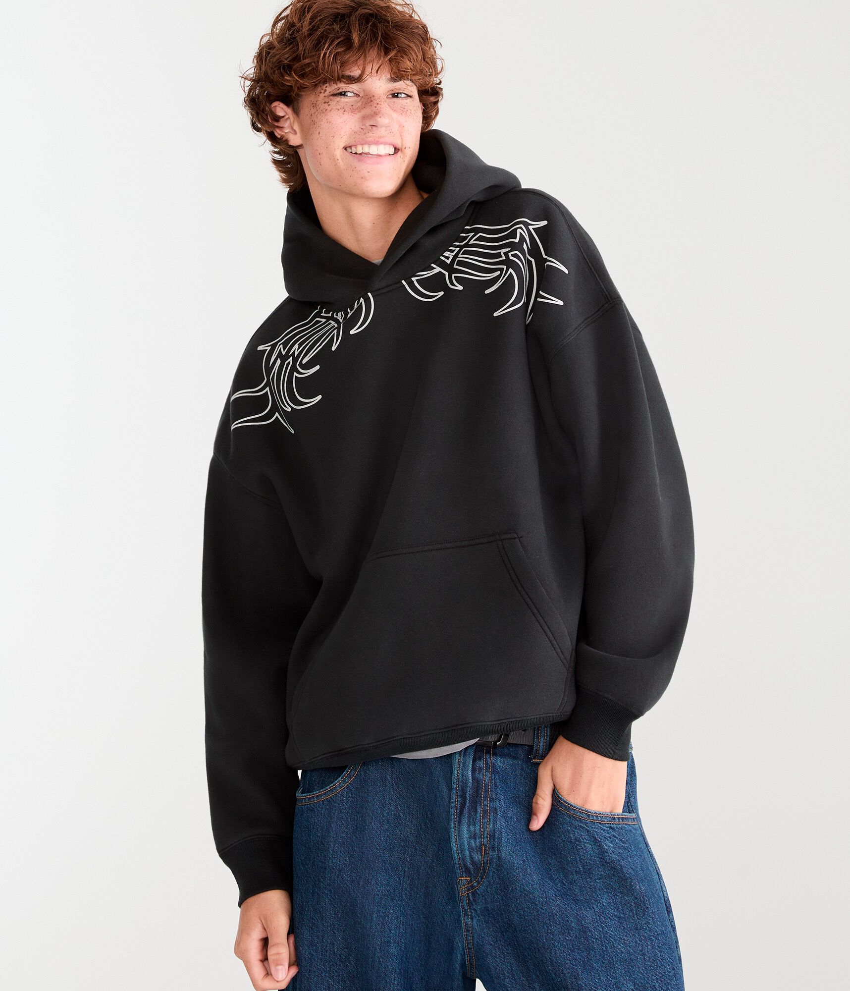 Cloud Soft Barbed Wire Pullover Hoodie