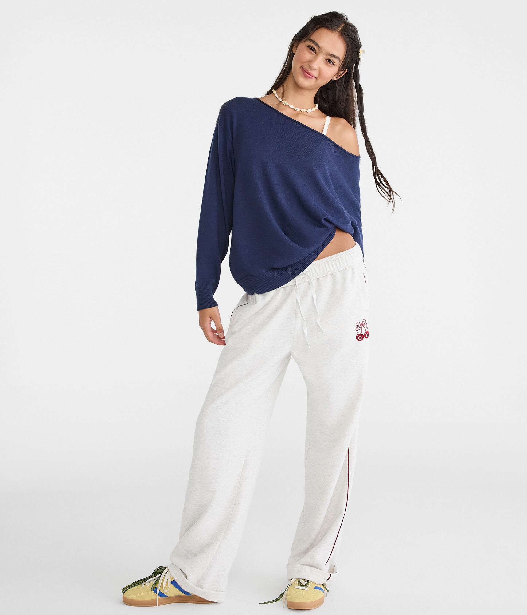 Slouchy Off-The-Shoulder Sweater