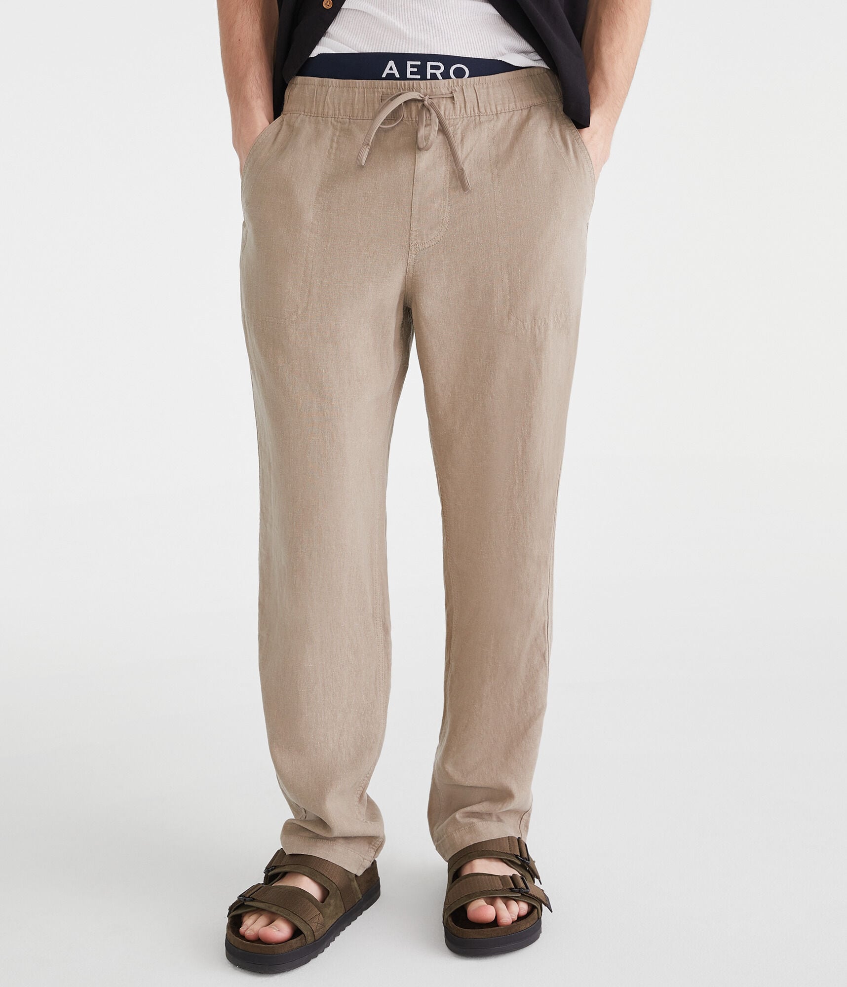 Drawstring Linen Pants