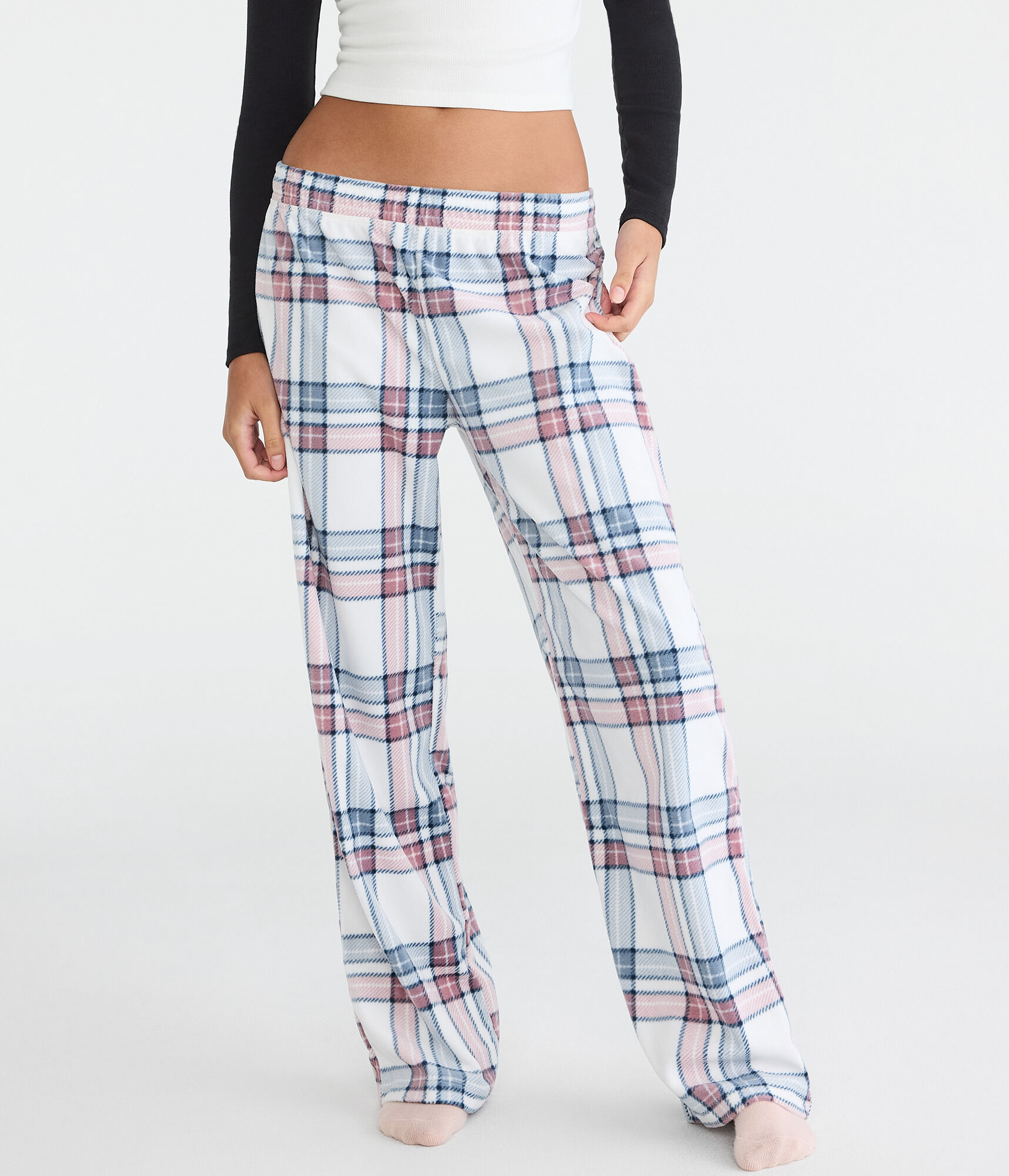 Plaid Polyfleece Sleep Pants