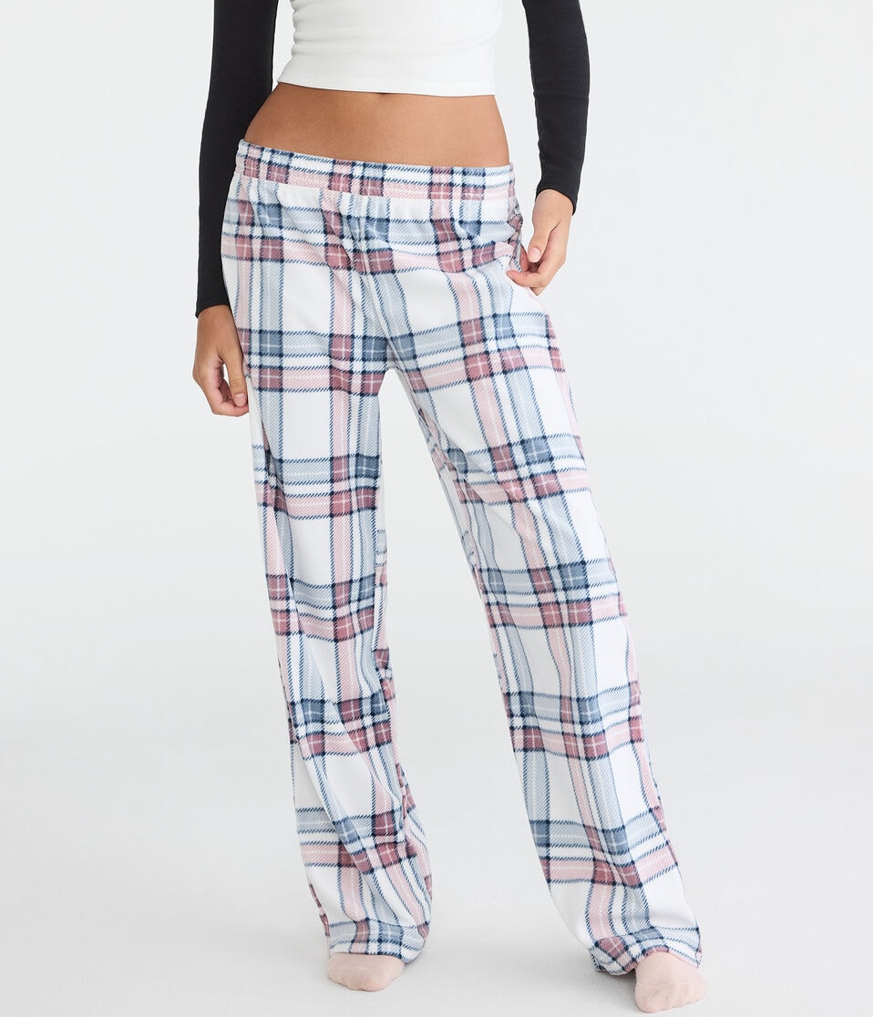 Plaid Polyfleece Sleep Pants
