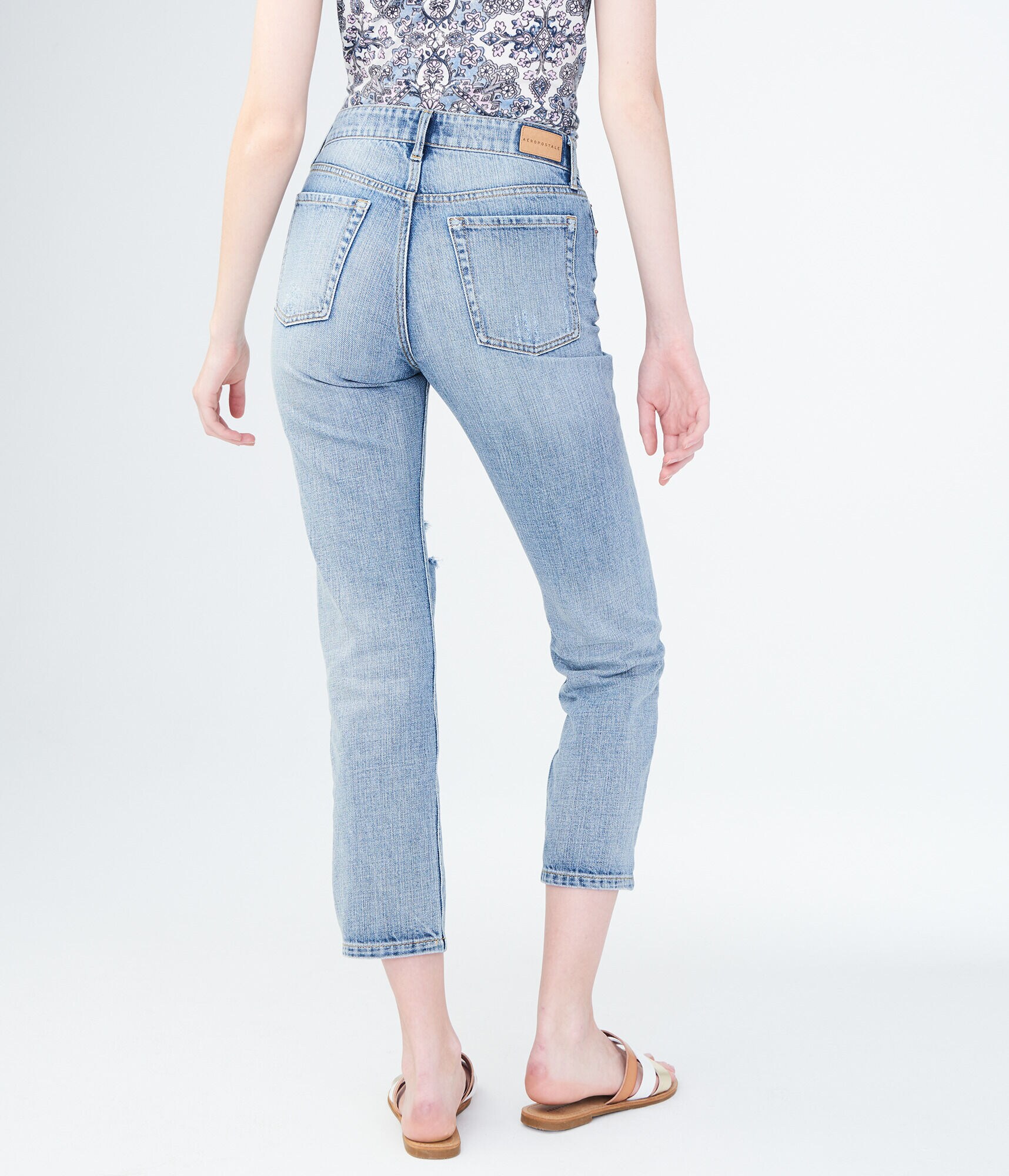 High-Waisted Cheeky Skinny Crop Jean