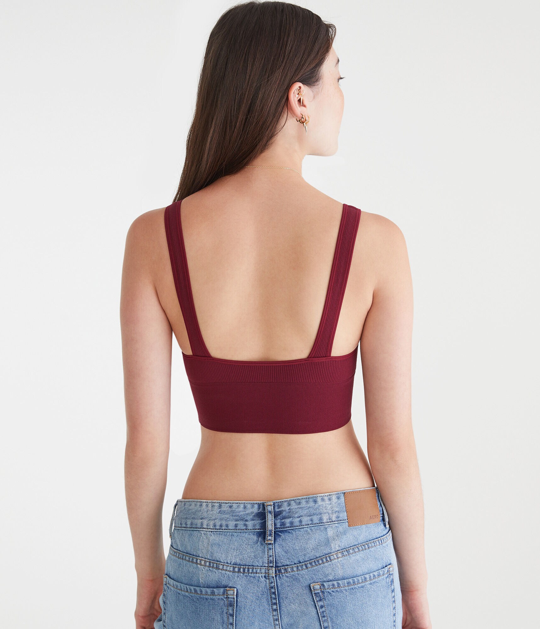Seamless Scoop Long-Line Bralette