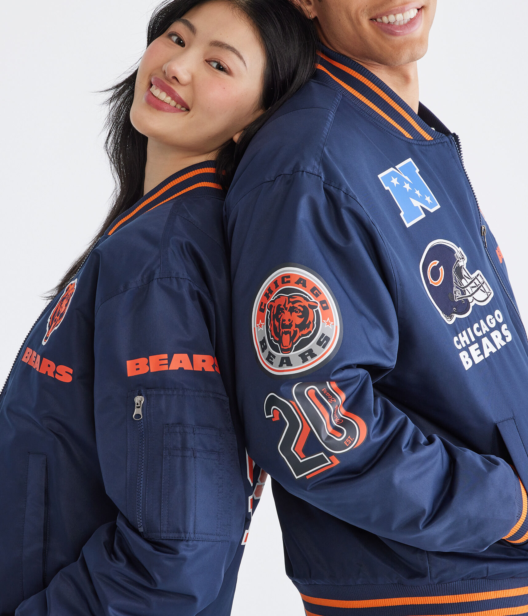 Chicago Bears Helmet Bomber Jacket