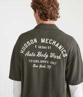 Short Sleeve Hudson Auto Body Mechanic Shirt