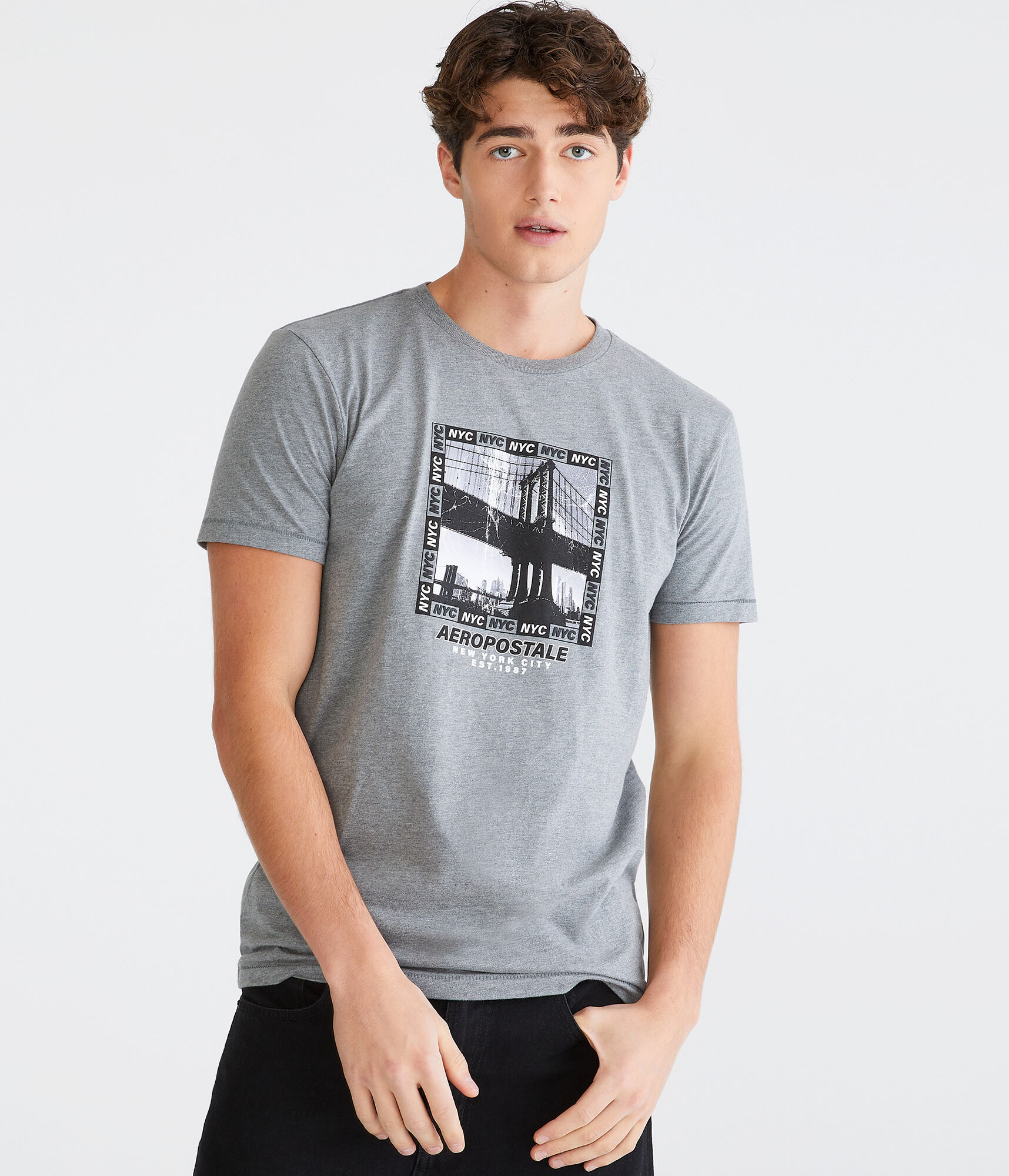 Aeropostale NYC Bridge Graphic Tee
