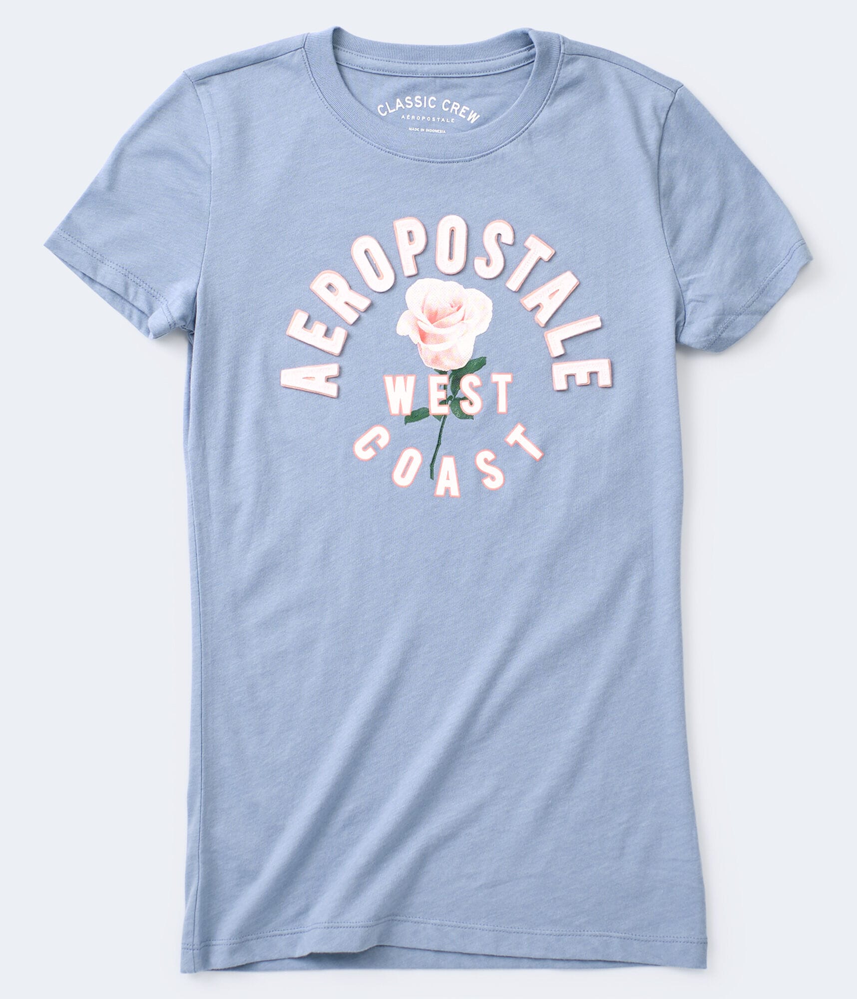 Arched Aeropostale Rose Appliqu&eacute; Graphic Tee