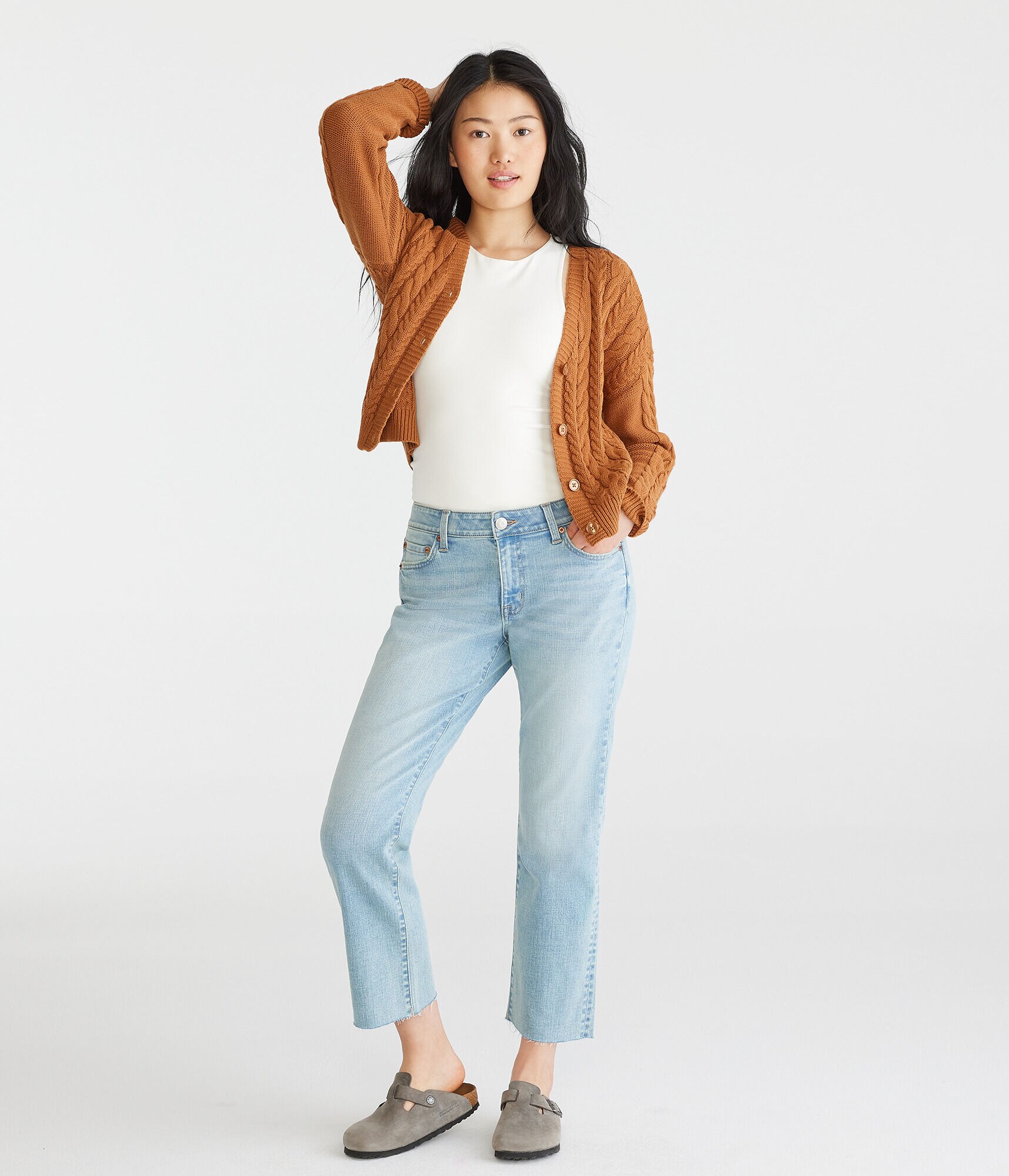 Mid-Rise Kick Flare Jean