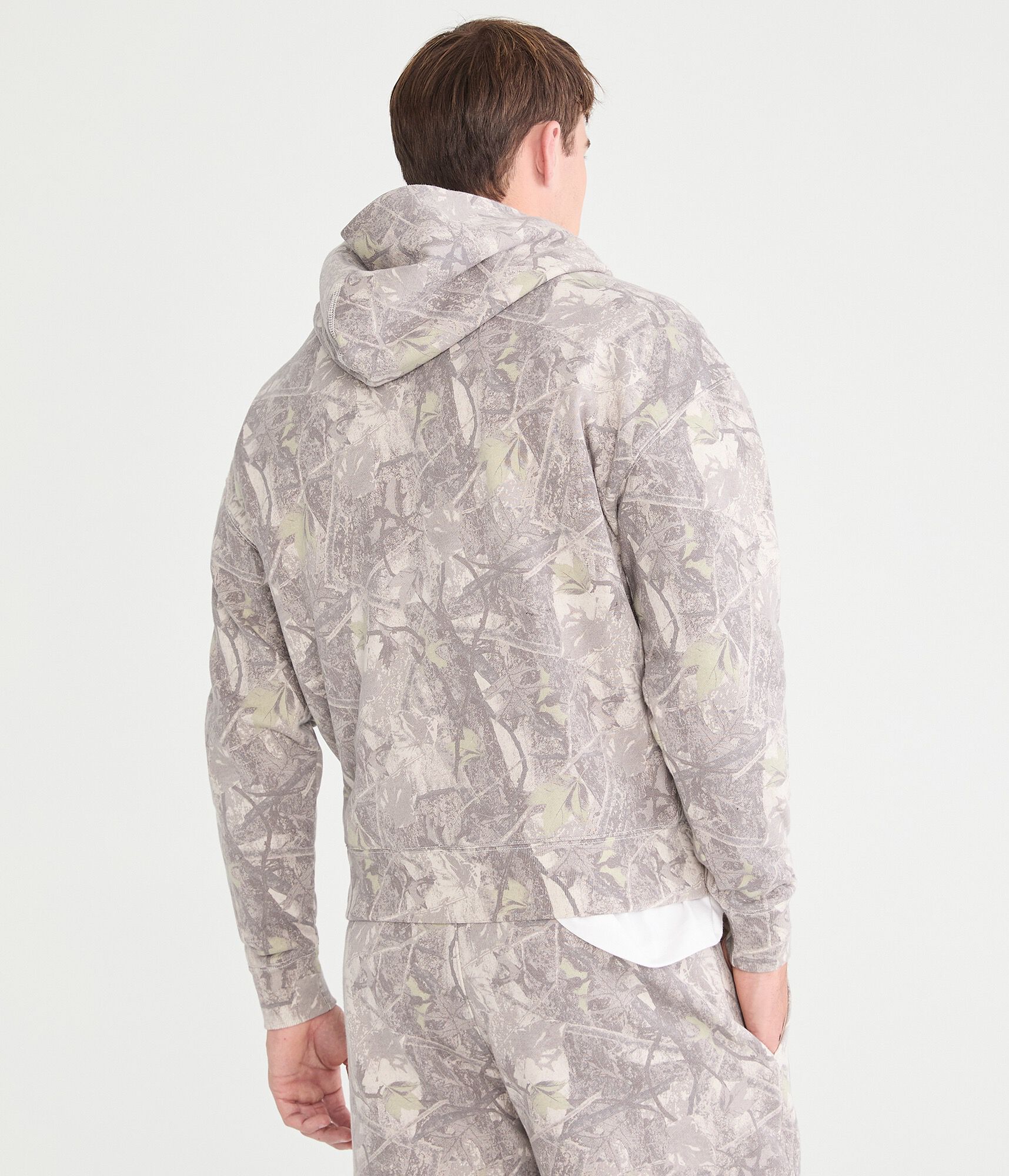 Cloud Soft Forest Camo Boxy Pullover Hoodie