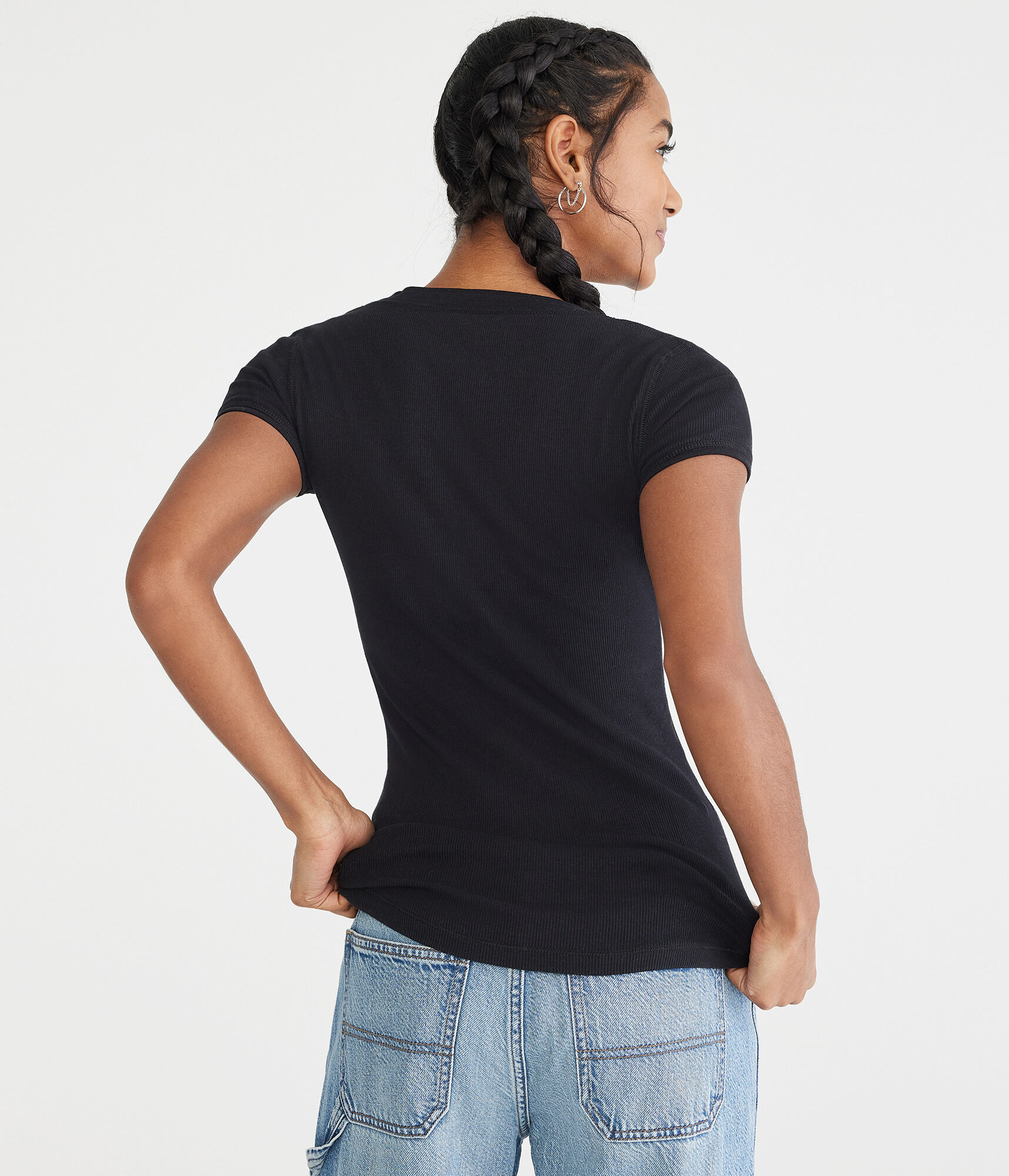 Aeropostale Eighty Seven Graphic Henley