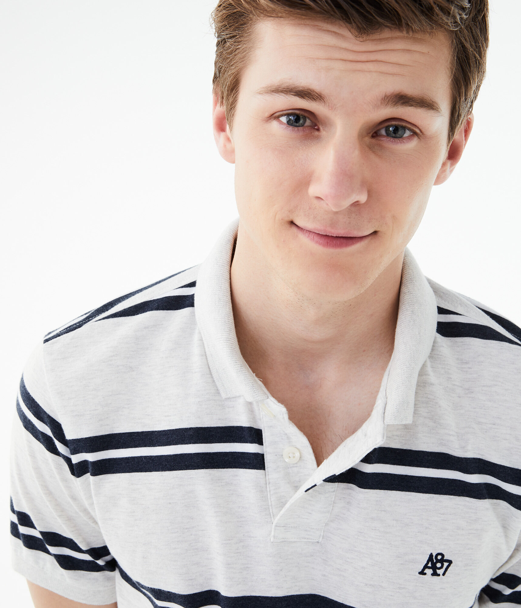 Bar Stripe Jersey Polo