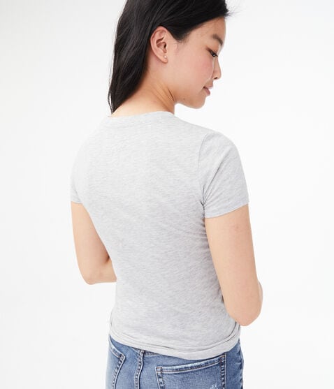 Flocked Roses Graphic Tee Flocked Roses Graphic Tee