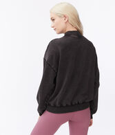 Oversized Mock-Neck Sweatshirt