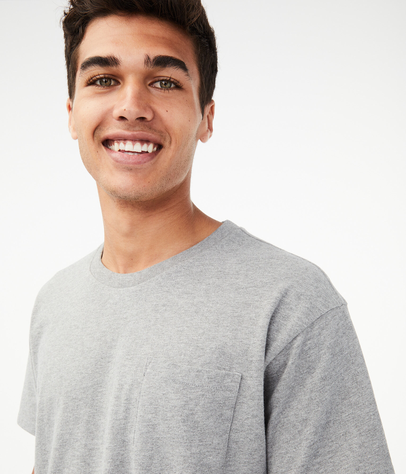 Relaxed Fit Pocket Crew Tee
