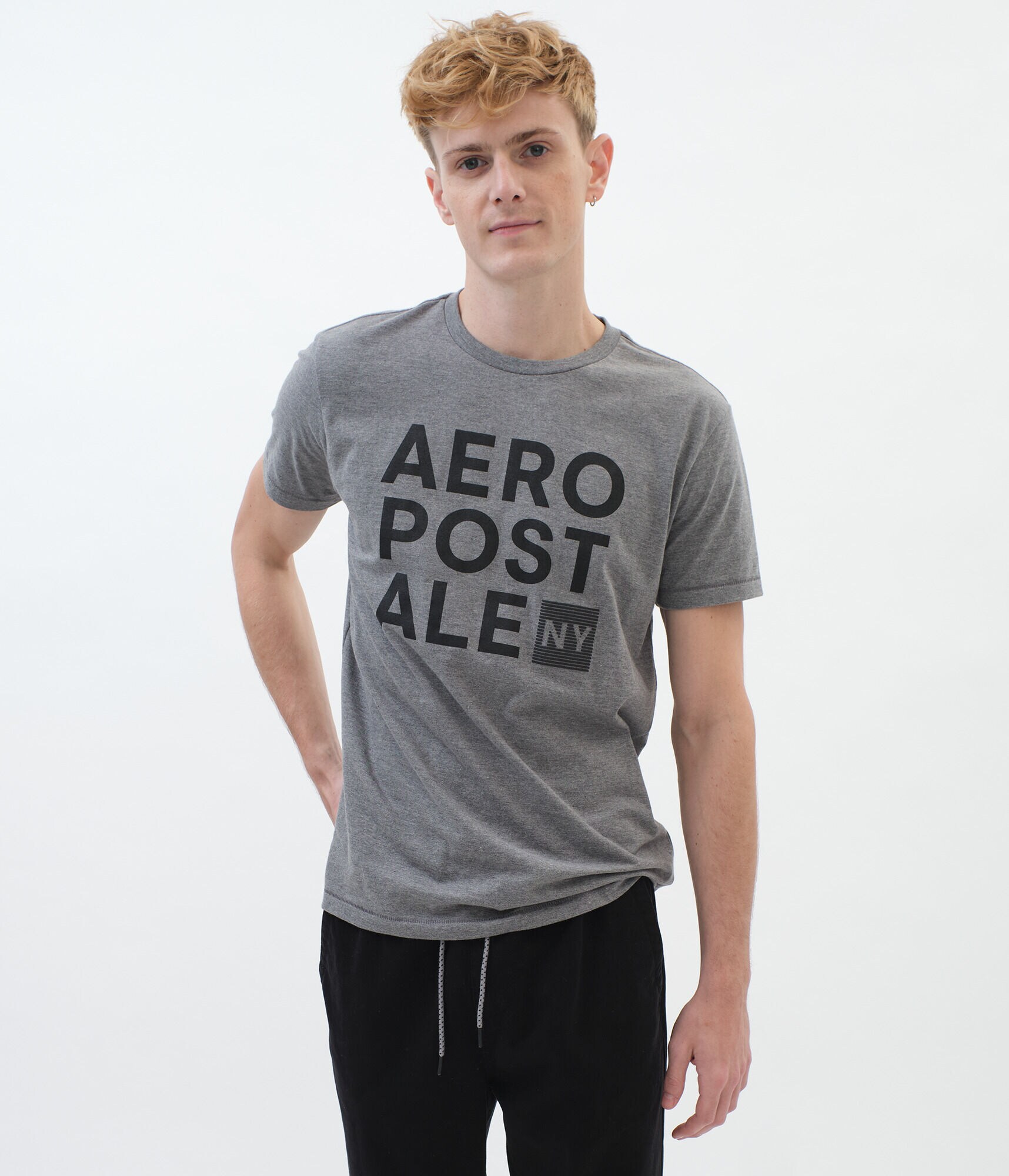 Stacked Aeropostale NY Logo Graphic Tee