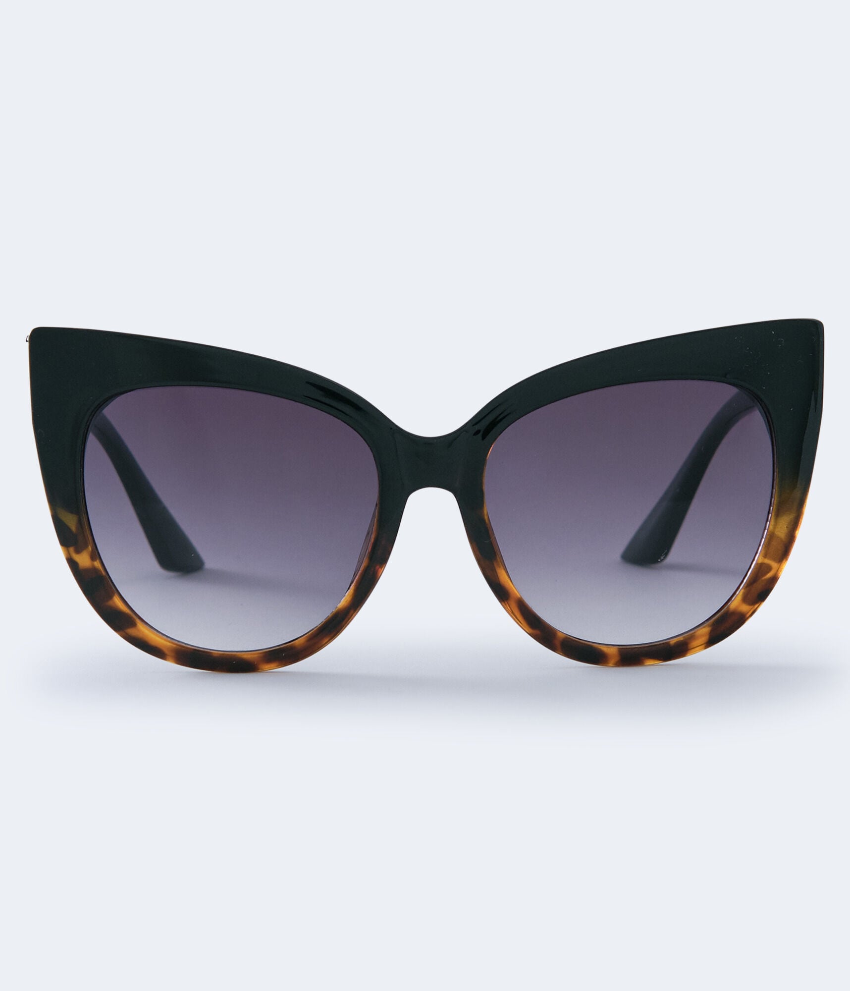 Oversized Tortoiseshell Extreme Cateye Sunglasses