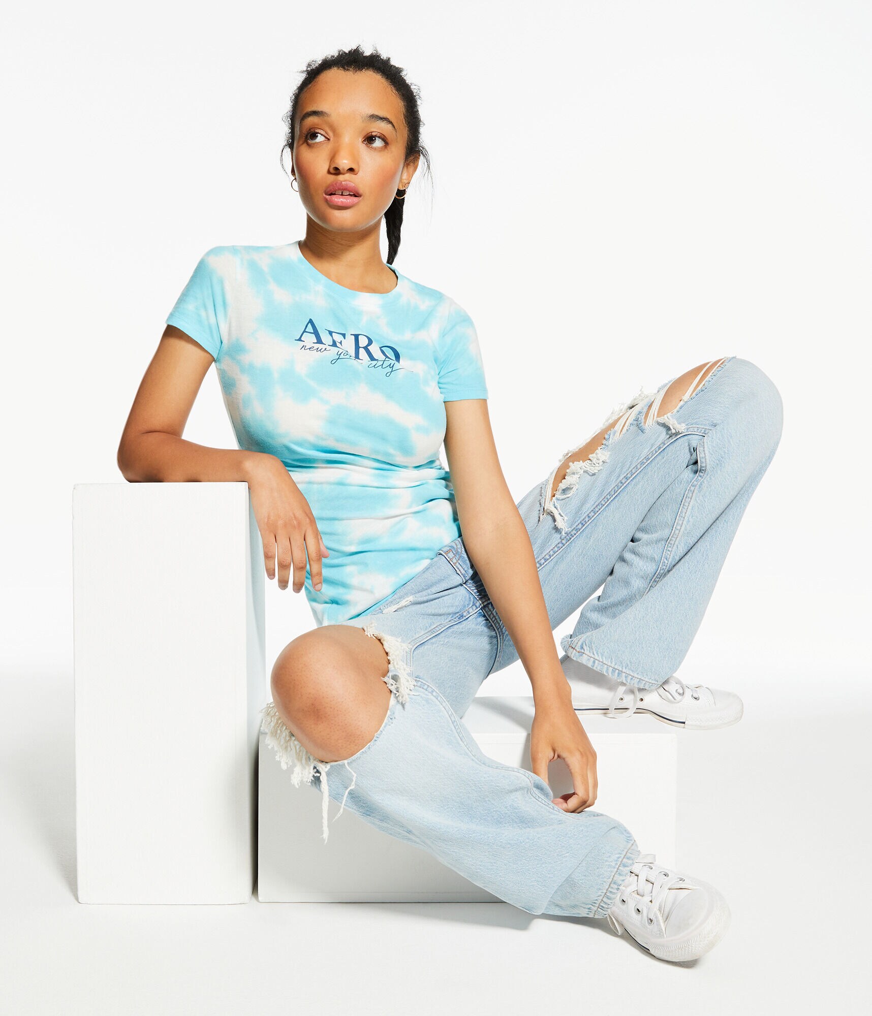 Aero New York City Tie-Dye Graphic Tee