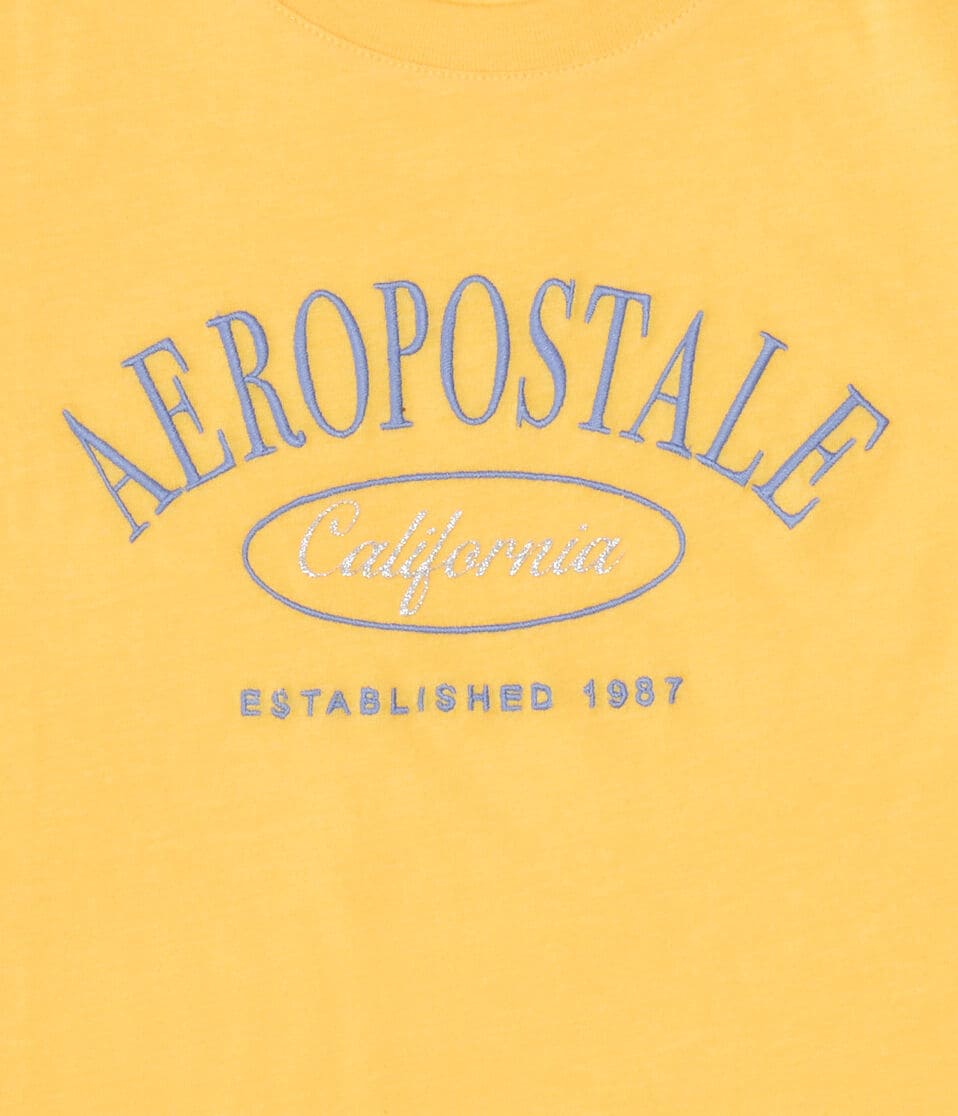Aeropostale California Glitter Graphic Tee