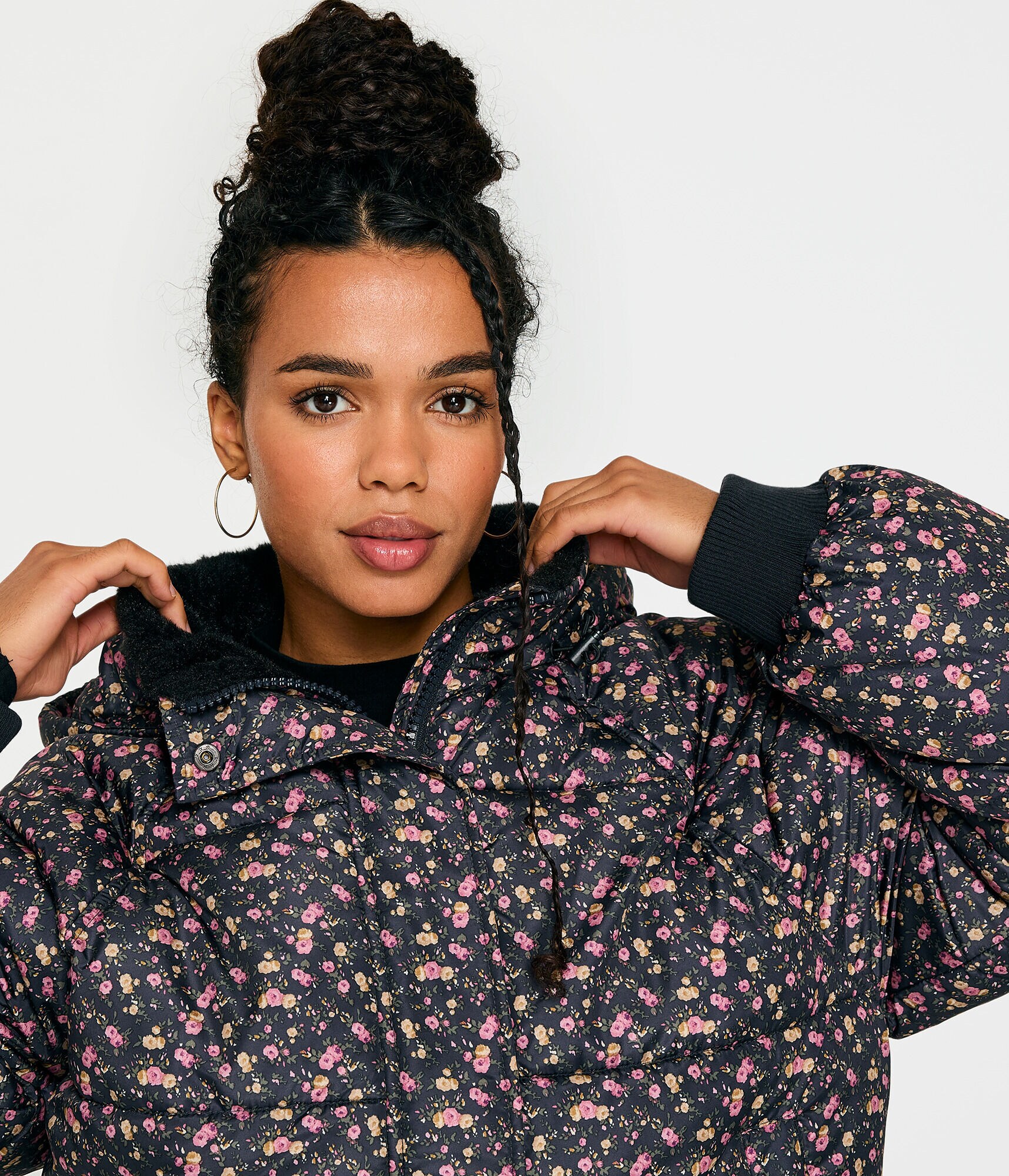 Floral Heavyweight Puffer Jacket