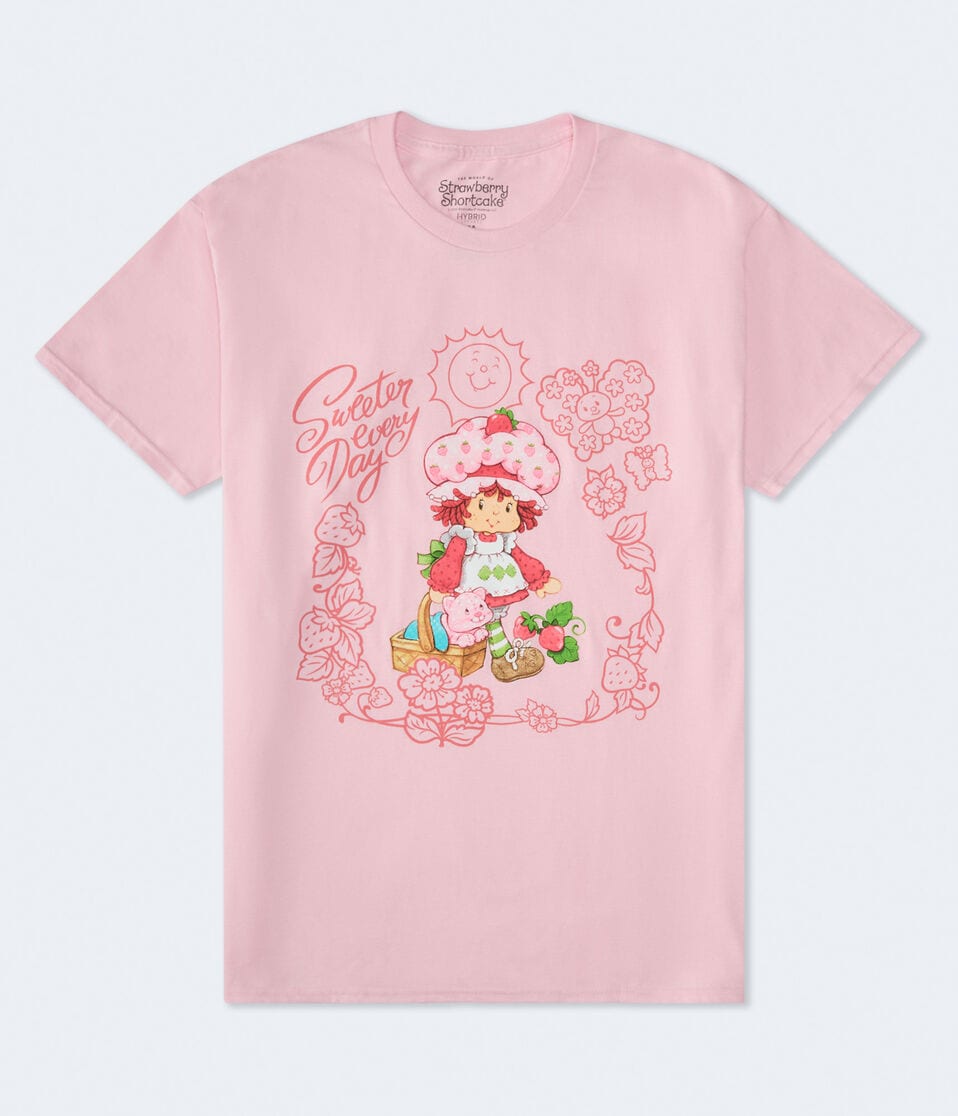 Strawberry Shortcake & Custard Oversized Graphic Tee
