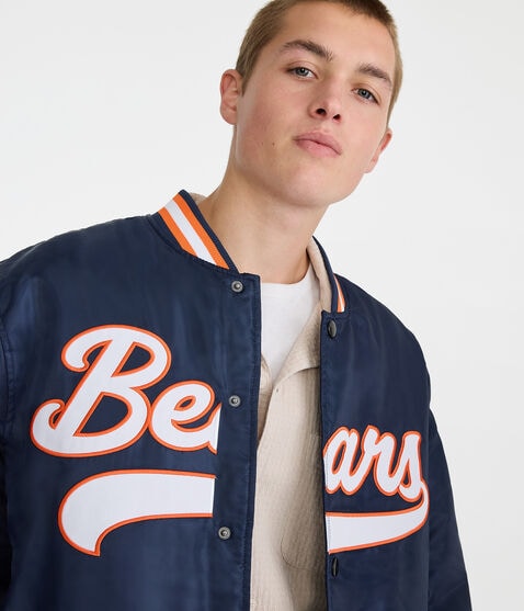 Chicago Bears Satin Bomber Jacket Chicago Bears Satin Bomber Jacket
