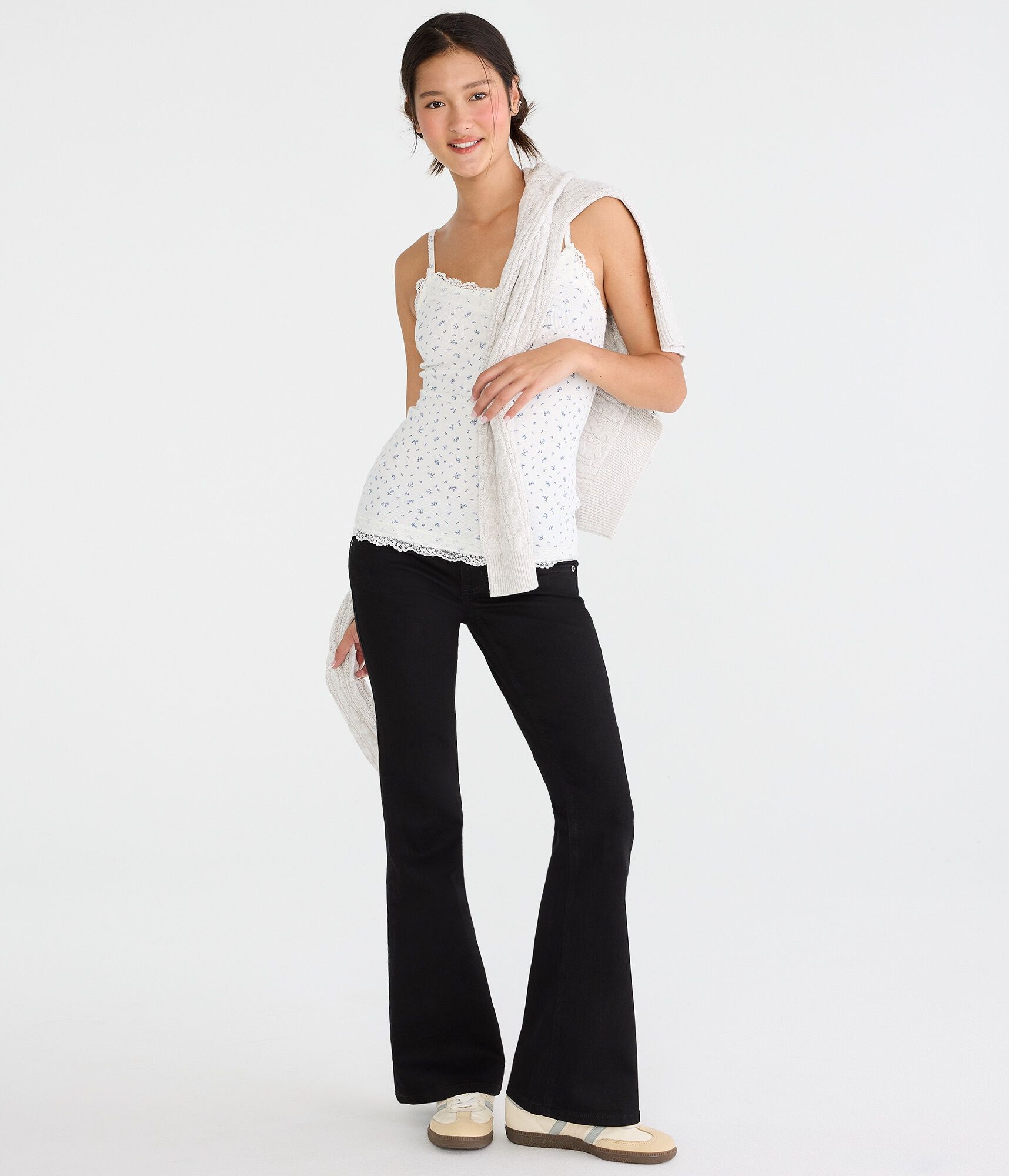 Low-Rise Flare Jean