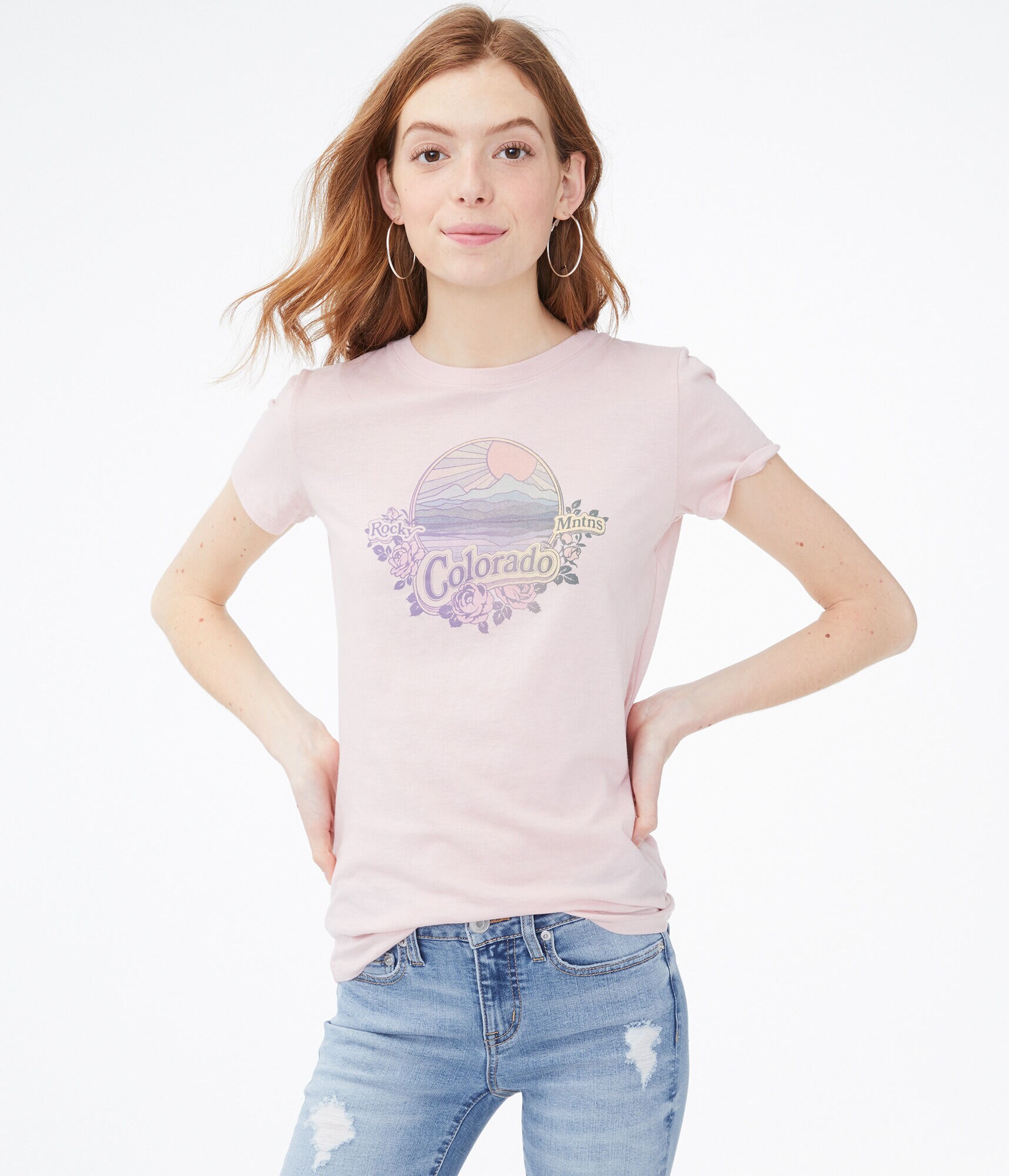 Colorado Mountain Sunset Graphic Tee