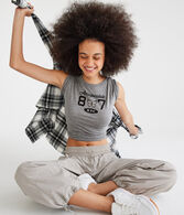 Aeropostale 87 Butterfly Foil Graphic Tee