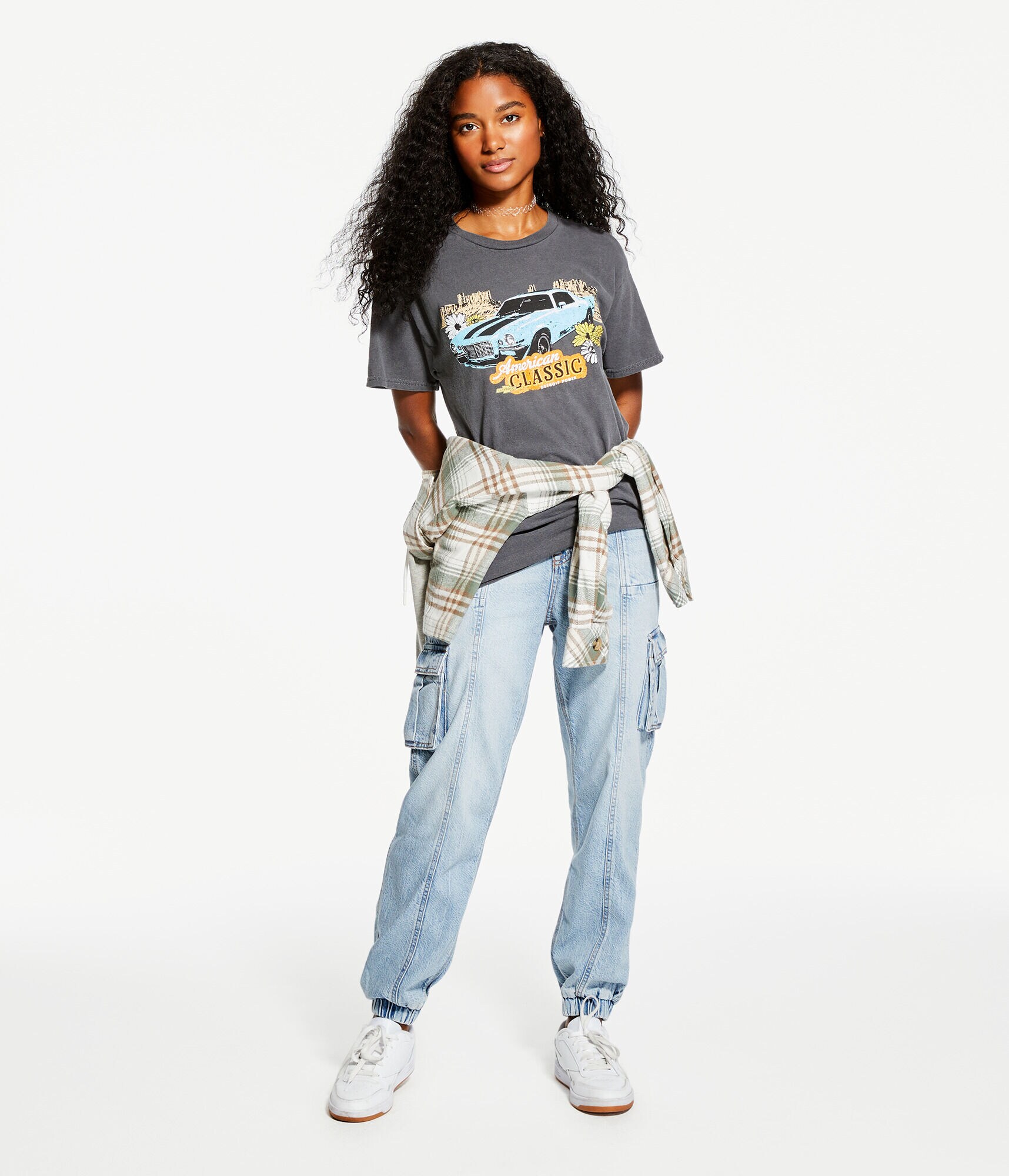 American Classic Car Boyfriend Graphic Tee