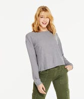 Long Sleeve Wear 2 Ways Cozy Waffle Tee