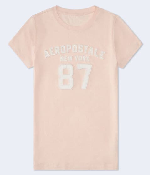 Aeropostale 87 Appliqué Graphic Tee Aeropostale 87 Appliqué Graphic Tee