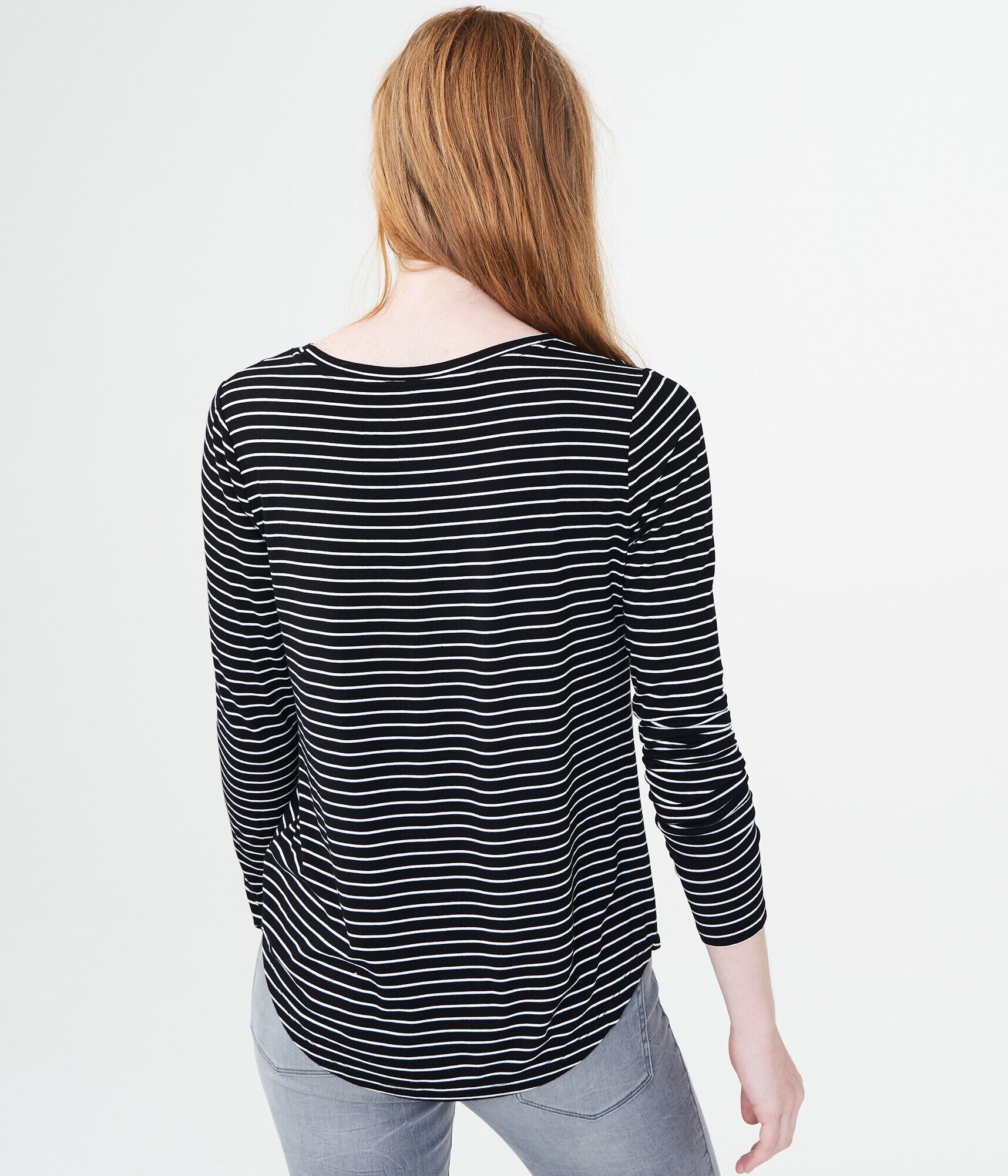 Long Sleeve Striped Crew Tee