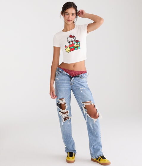 Hello Kitty and Friends | Aero Christmas Presents Baby Tee Hello Kitty and Friends | Aero Christmas Presents Baby Tee