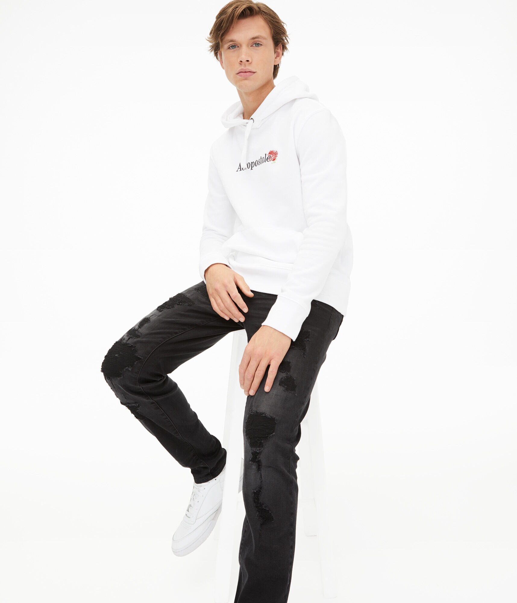 Aeropostale Rose Pullover Hoodie
