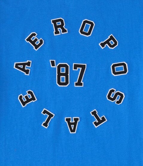 Aeropostale 87 Circle Appliqué Graphic Tee
