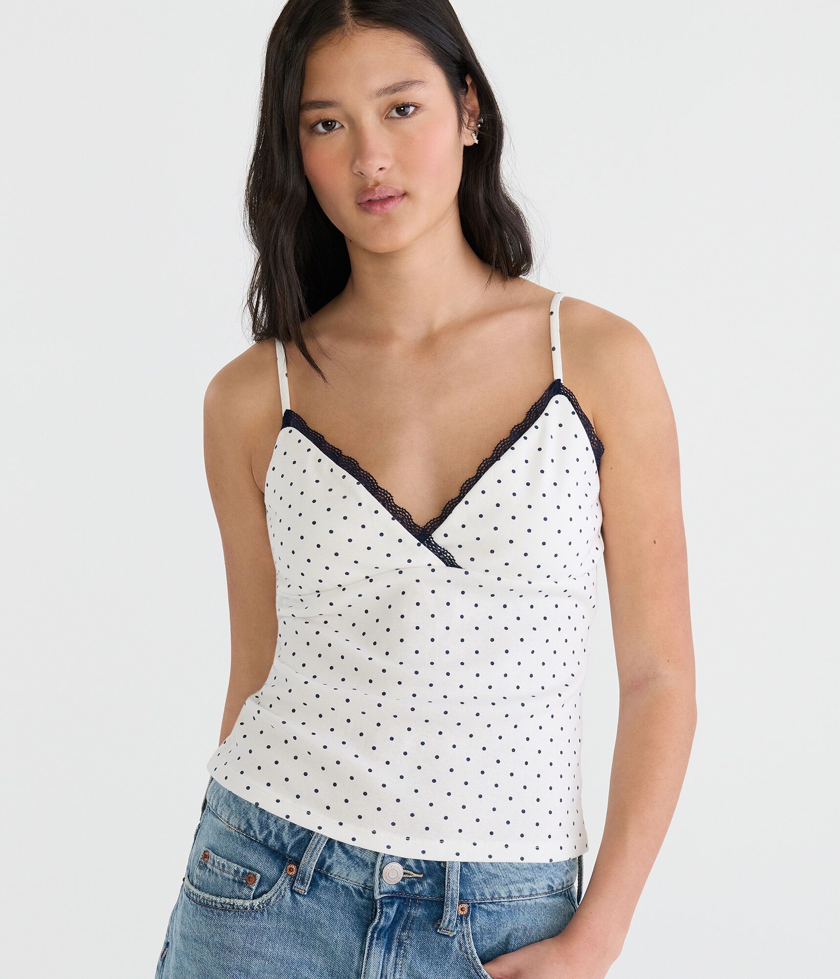 Polka Dot Crossover Cami