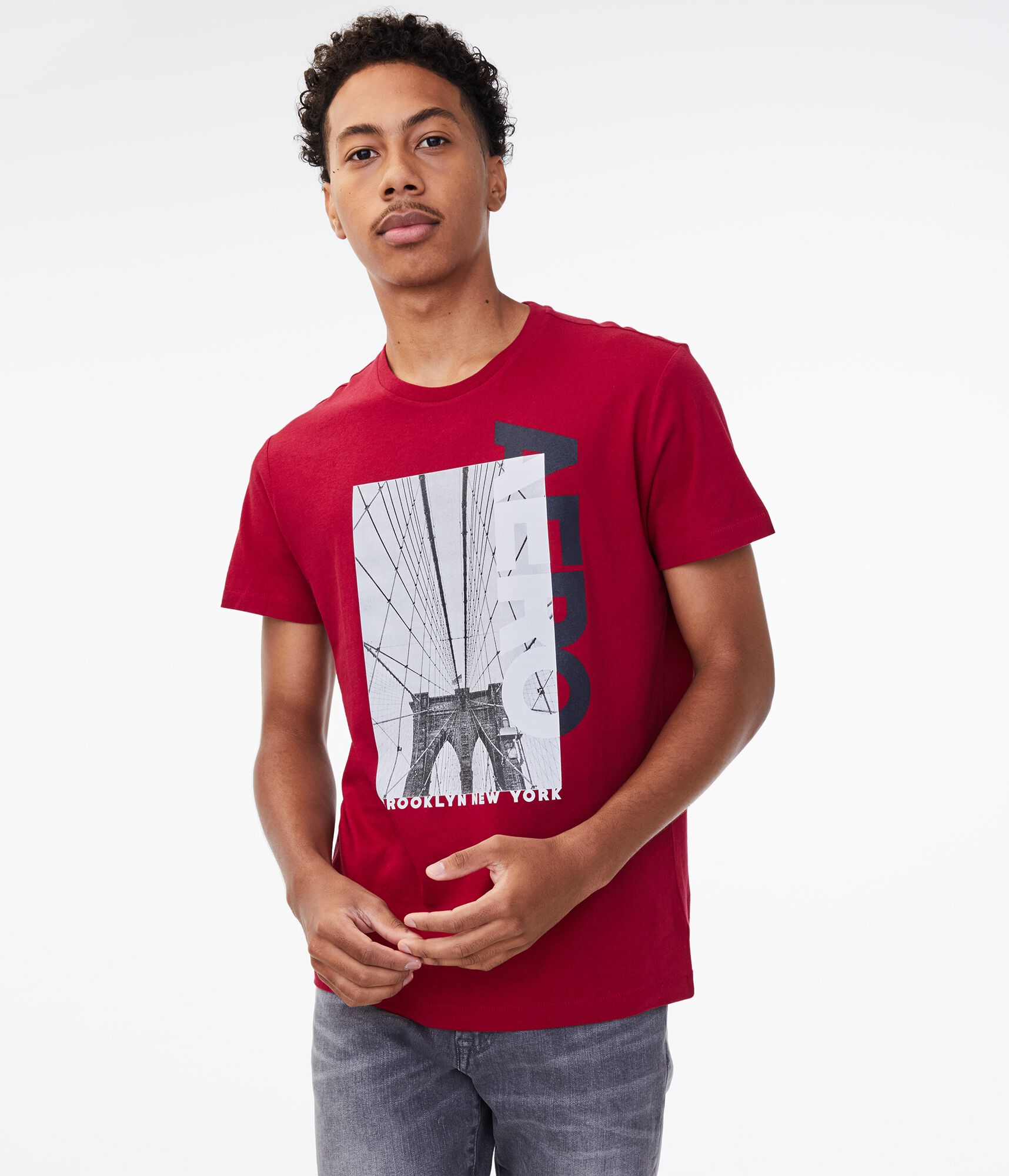 Vertical Aero Brooklyn Bridge Graphic Tee