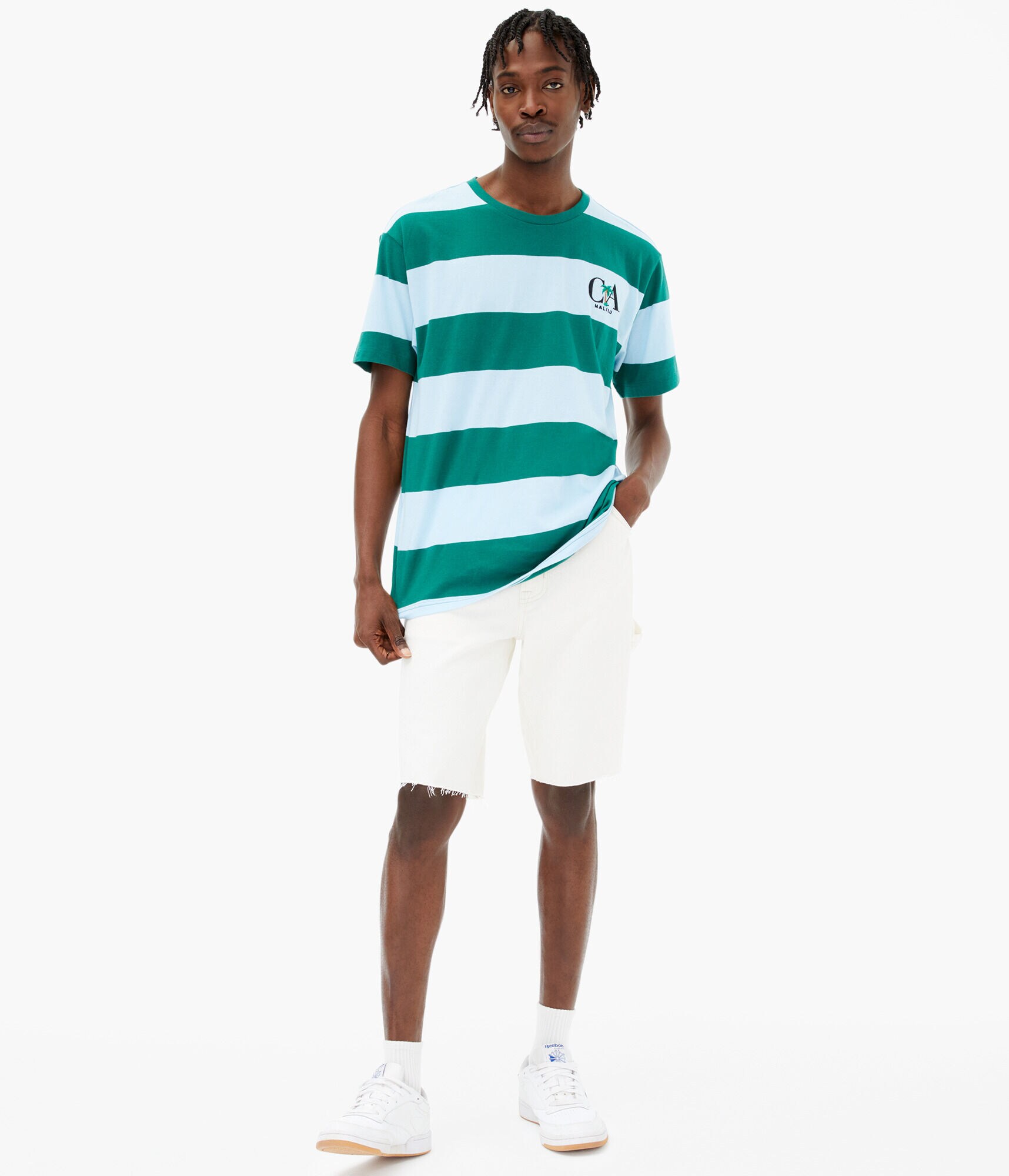 Malibu Bar Stripe Graphic Tee