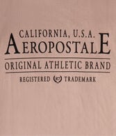 Aeropostale Athletic Brand Flocked Graphic Tee