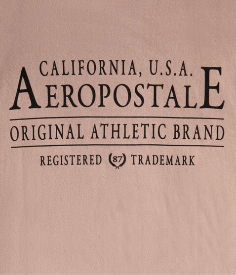 Aeropostale Athletic Brand Flocked Graphic Tee