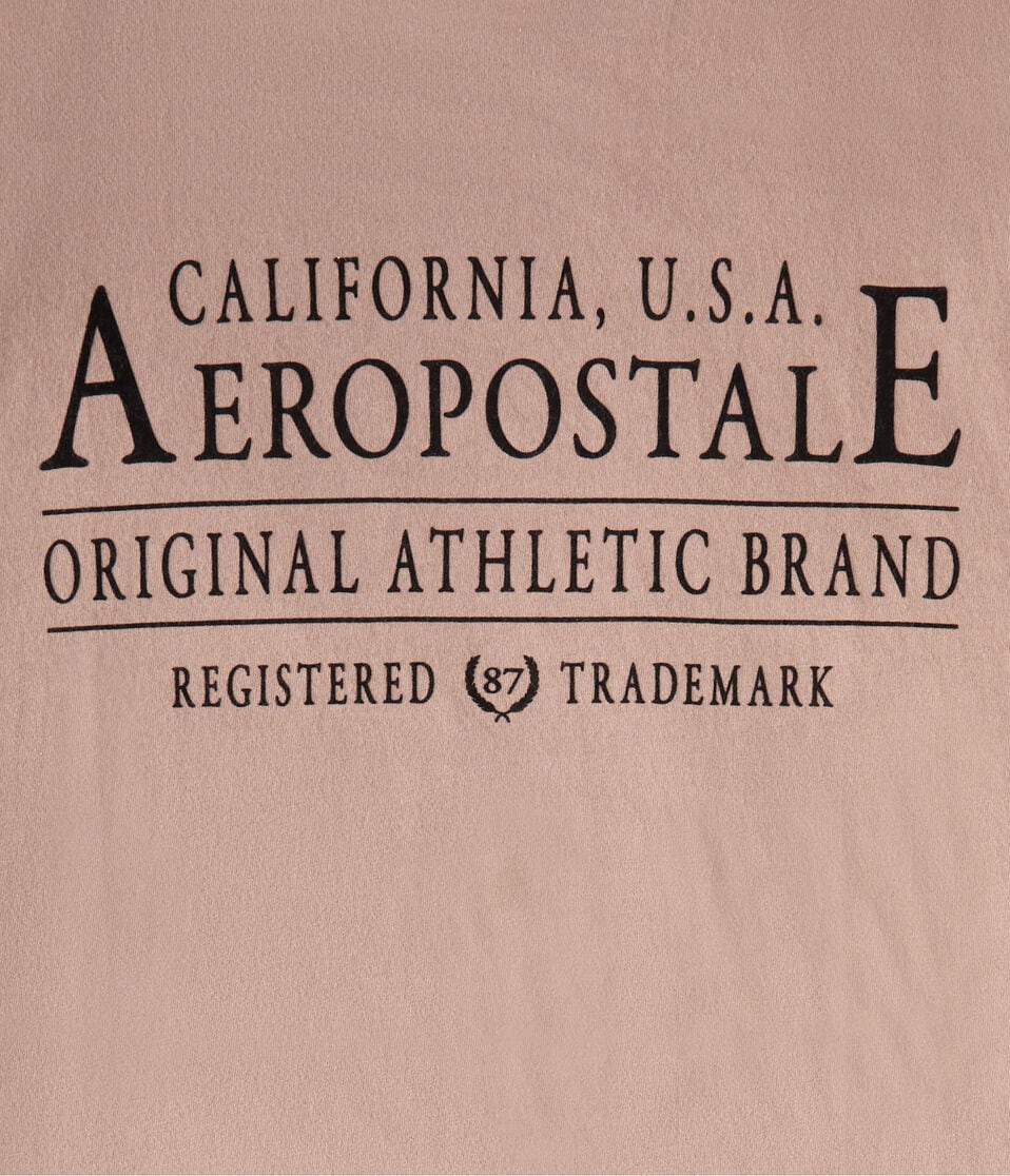Aeropostale Athletic Brand Flocked Graphic Tee