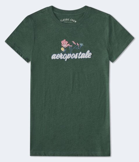 Aeropostale Wildflowers Appliqué Graphic Tee Aeropostale Wildflowers Appliqué Graphic Tee