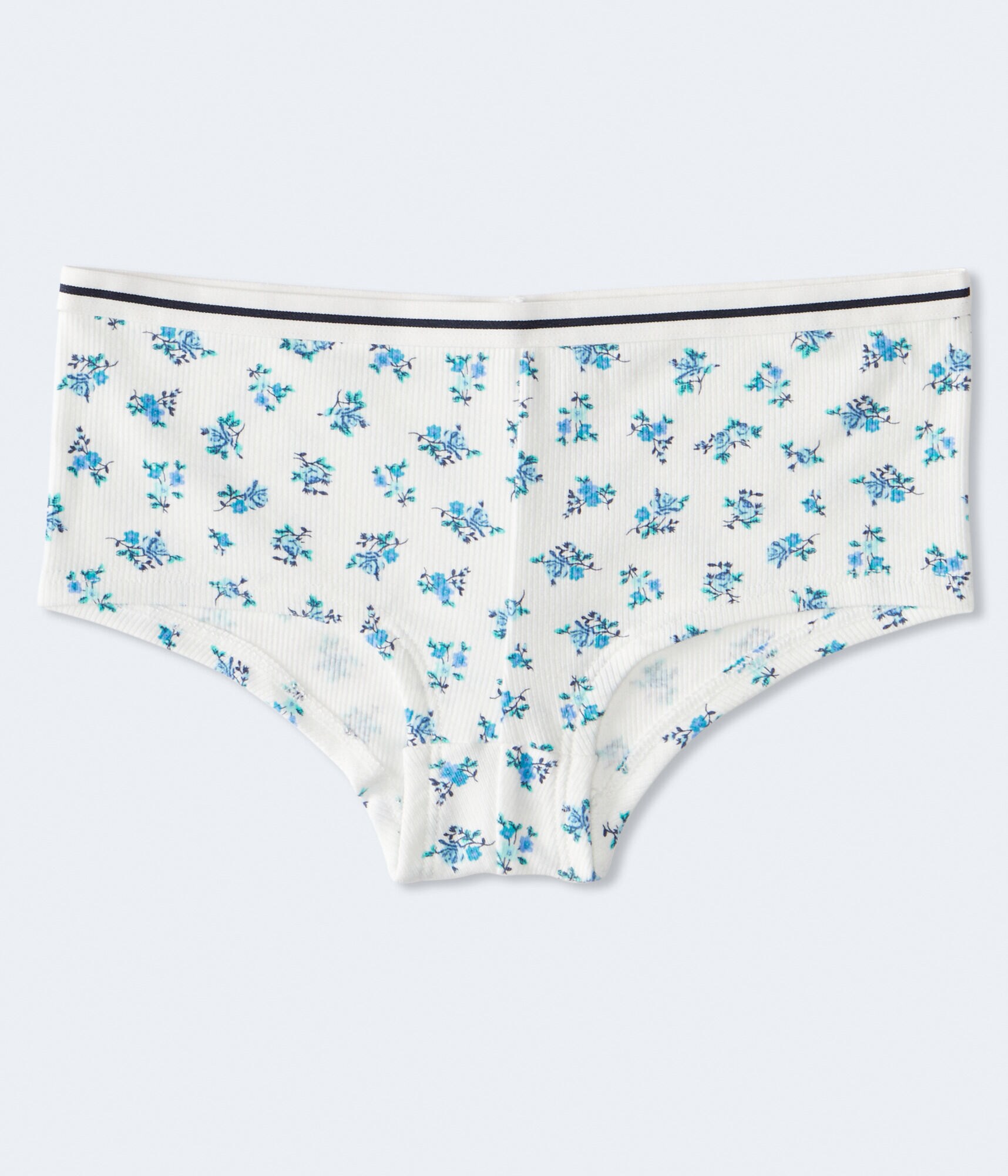 Floral Sporty Ribbed Boyshort