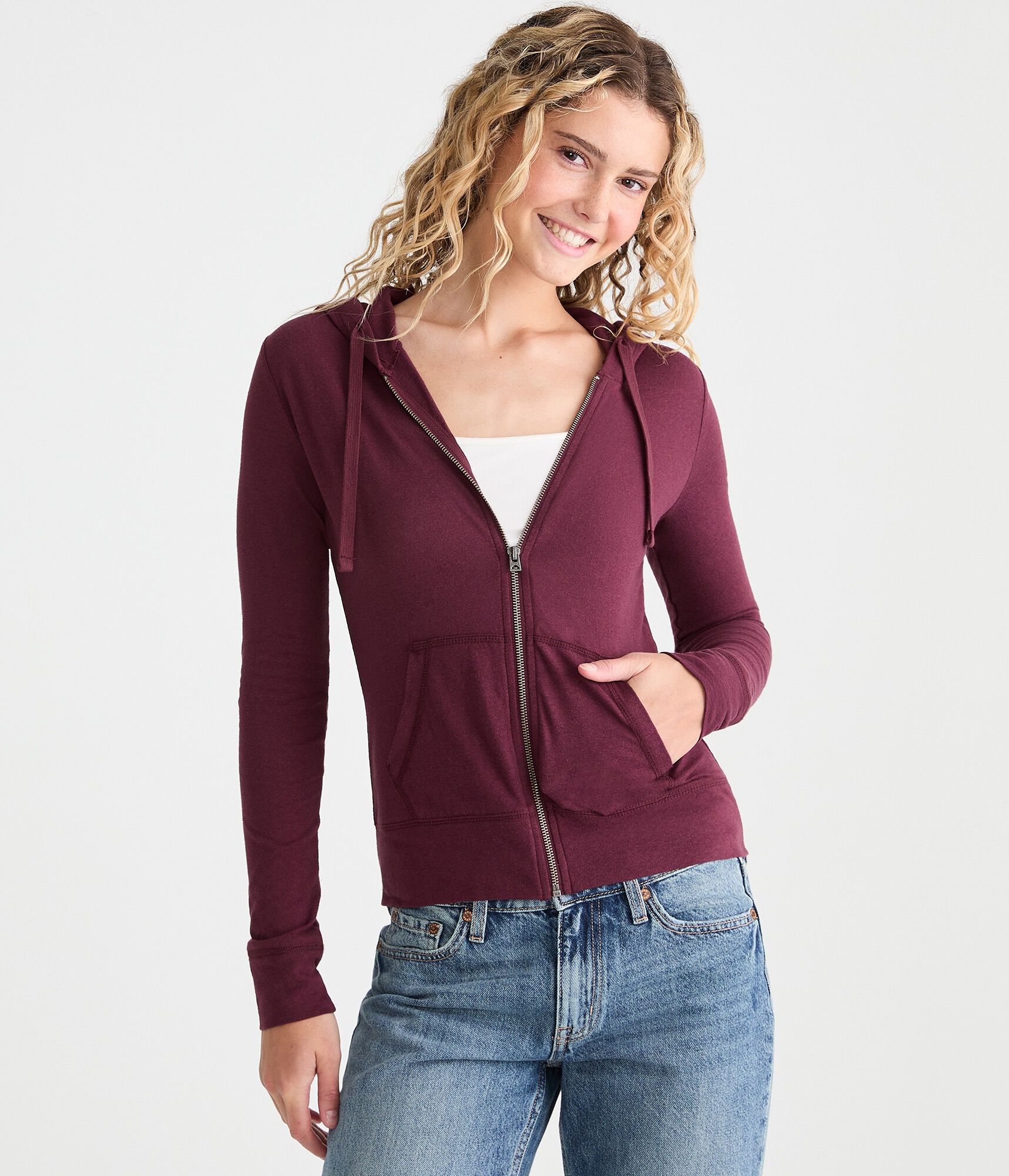 Lightweight Full-Zip Hoodie