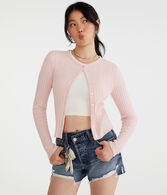 Cable Knit Crew Cardigan